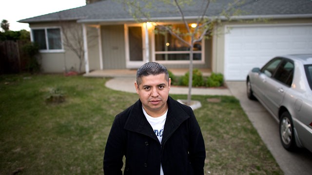 PHOTO: Oscar Trejo, pictured here at his current home in San Jose, said he had never heard of Heritage Pacific before it asked a judge not to discharge its $88,000 claim against him.