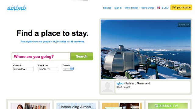 PHOTO: AIRBNB connects people who have space to spare with those who are looking for a place to stay.
