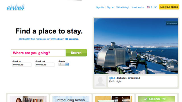 PHOTO: AIRBNB connects people who have space to spare with those who are looking for a place to stay.