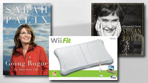 Photo: Amazons Best-Selling Items Include Nintendo Wii Fit and Susan Boyle CD: Amazon Says Its Electronic Book Reader, The Kindle, Was The Top-Selling Item of The Season