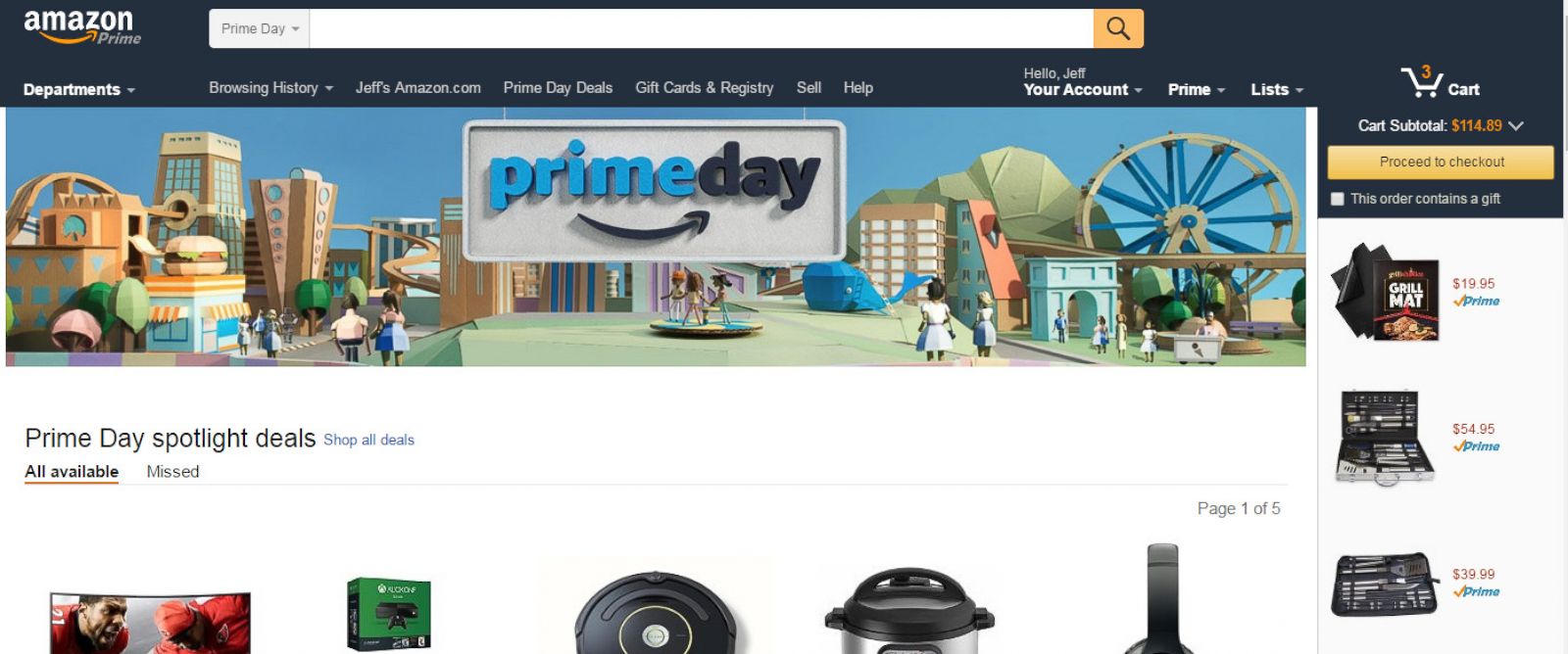 Amazon's Much Hyped Prime Day Customers Face Checkout Difficulties