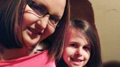Cindy Nerger, shown here with her daughter, said she was humiliated when a manager at a Kroger grocery store mocked her use of food stamps.