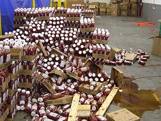 Fake Heinz Ketchup Bottles Explode