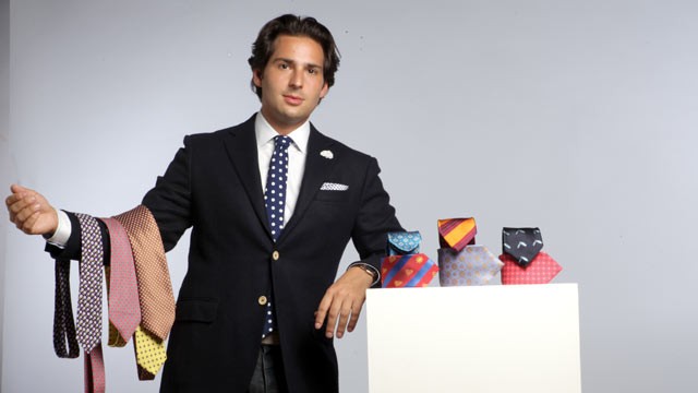 PHOTO: CEO David Goldberg's company, FreshNeck, offers men a subscriptions to ties.