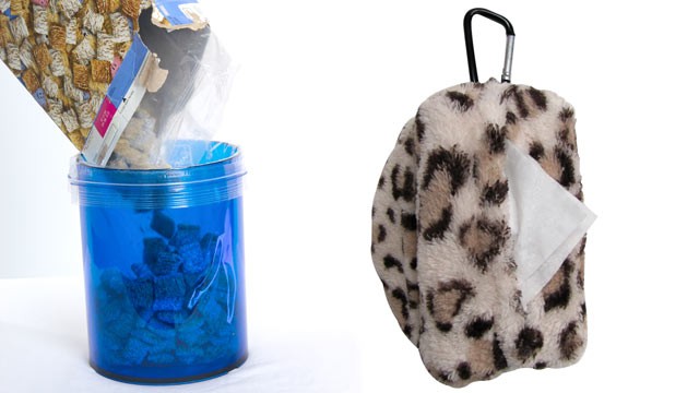 PHOTO: "Good Morning America" brings you great weekly pre-deals! The Bag Holder, (l), and the Sniffle Duffle, (r), are shown.