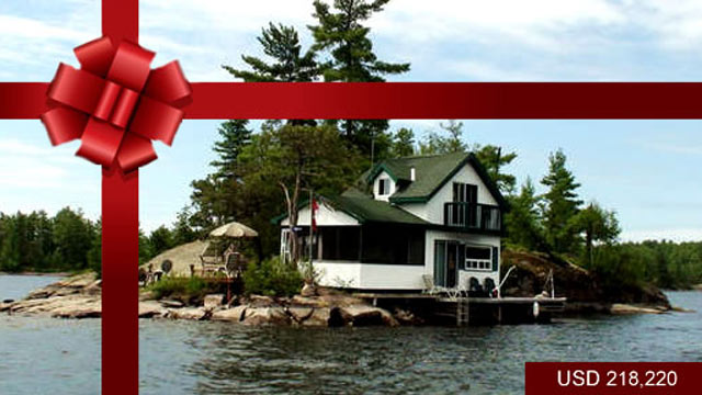 PHOTO: Dokis Marina, Ontario ? CAD$ 218,220
<p>
Dokis Marina Island is a half-acre private island developed with a cottage and cabin in scenic French River-Lake Nipissing area. This Island is nicely treed with pines and has a granite shoreline.