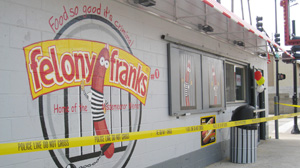 PHOTO: Felony Franks fast food in Chicago