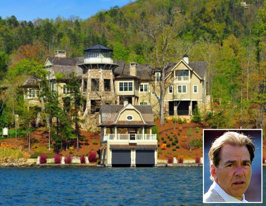 Nick Saban's home goes up for auction.