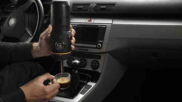 Handpresso makes a new espresso machine for use in the car while driving ...