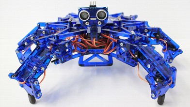 PHOTO: Hexy, an intelligent six-legged robot, is both toy and technology-demonstrator.