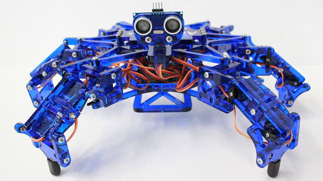 PHOTO: Hexy, an intelligent six-legged robot, is both toy and technology-demonstrator.