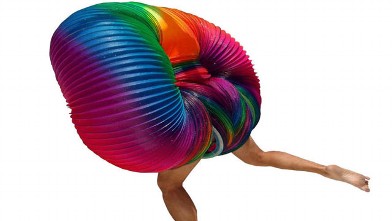 PHOTO: A Rainbow Human Slinky costume for Halloween is listed for one million dollars on Ebay.com.
