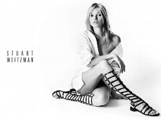 Photos: Moss Debuts in Stuart Weitzman Ads