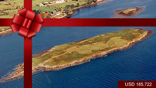 PHOTO: Mannions Island, West Cork ? USD$ 185,722
<p>
Mannions Island is a 4-acre private island in picturesque Dunmanus Bay, West Cork. The Island is within 200 meters of the foreshore and just a few minutes from a newly-constructed pier.