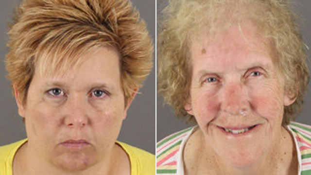 PHOTO: Tracy Vasseur, left, and her mother, Karen Vasseur were obtained for alleged violations of the Colorado Organized Crime Control Act, Money Laundering and Theft.