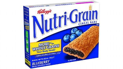 PHOTO: Kellogg's blueberry nutrigrain bars have Blue 1 in them.