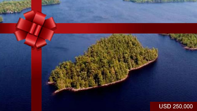 PHOTO: Pine Island, Maine ? USD$ 250,000
<p>
Pine Island is a very private 12-acre island located in the middle of Meddybemps Lake, in the township of Alexander. The island is developed with a two bedroom cabin that enjoys a west-facing porch, pefect for c
