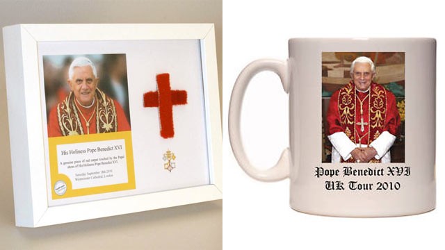 PHOTO: Pope Benedict XVI memorabilia has been put up for sale.