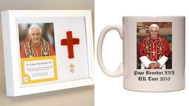 PHOTO: Pope Benedict XVI memorabilia has been put up for sale.