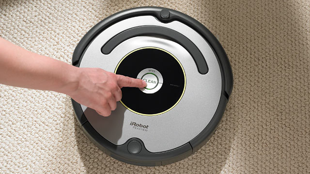 PHOTO: The Roomba robotic vacuum analyzes its environment to leave floors spotless.