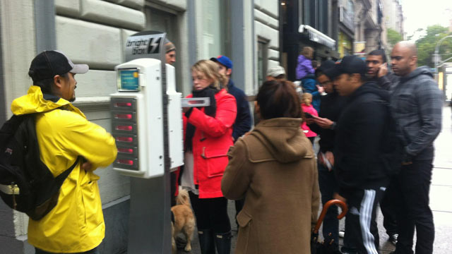 PHOTO: Brightbox is providing free charging stations to New York City residents.