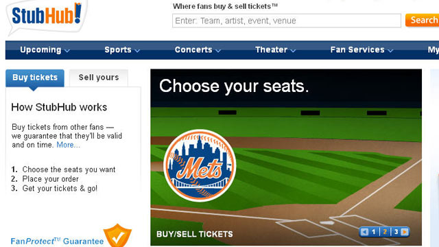 PHOTO: StubHub.com has revolutionized modern ticket sales.