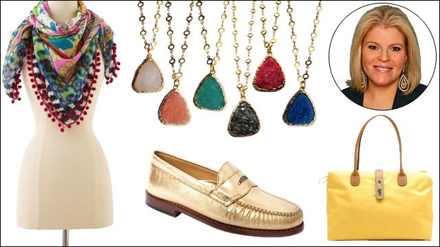 PHOTO: Clockwise from top left;  Soft Surroundings, Alexandra Beth Druzy, ABC, Shop4Sparkles, Bass.