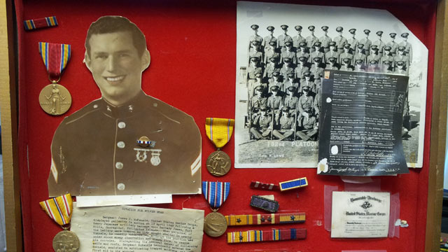 PHOTO: Medals and awards for World War II veteran and POW Marine Sgt. James Joseph McKenzie were discovered by Goodwill.