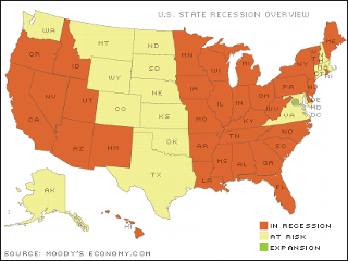 IMAGE: Recession Map U.S.