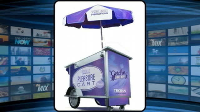 VIDEO: Promotional street teams give away sexual enhancement devices in New York City.