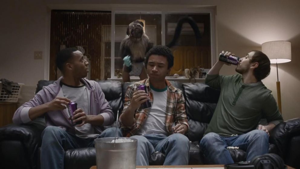 VIDEO: Super Bowl Ad: With Mountain Dew, A Puppy, Monkey and Baby Collide