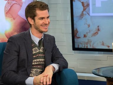 WATCH: Andrew Garfield sings John Lennon's 'Happy Christmas' and Cliff Richard's 'Mistletoe and Wine'
