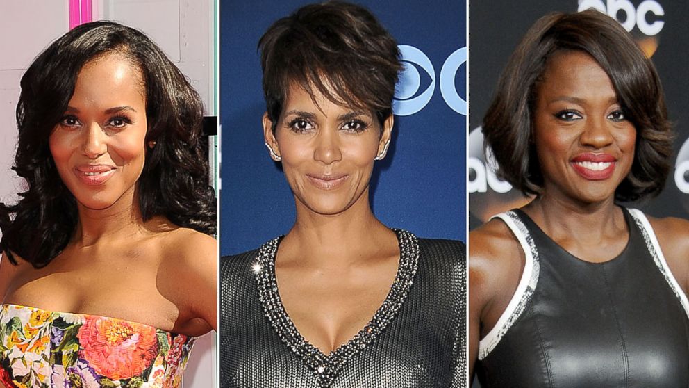 PHOTO: Left to right, Actress Kerry Washington, Halle Berry, and Viola Davis are seen.