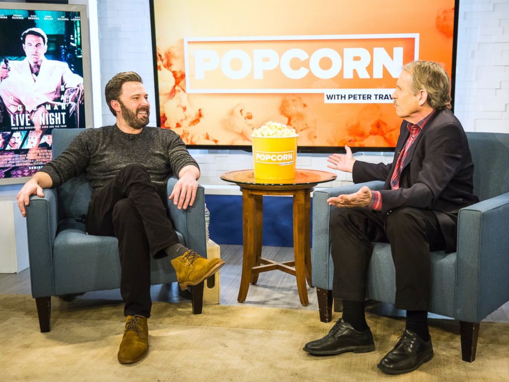 PHOTO: Ben Affleck and Peter Travers at the ABC Studios in New York City, Dec. 13, 2016.
