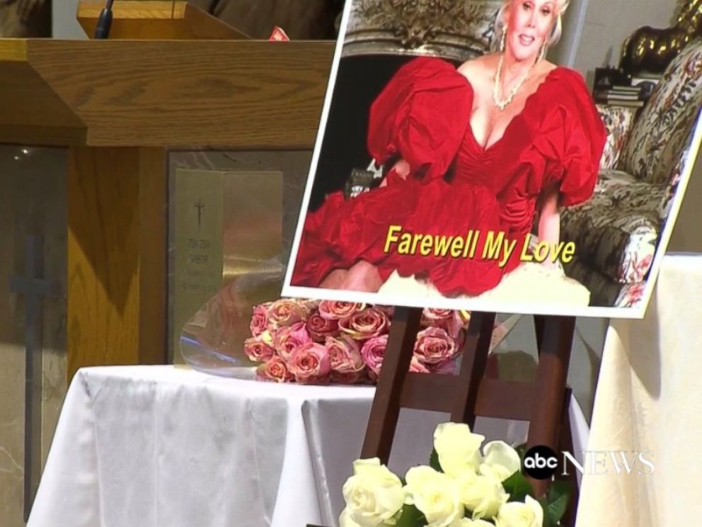 Inside Zsa Zsa Gabors Funeral In Beverly Hills Farewell My Love