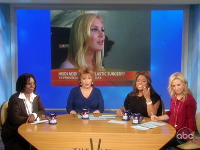 VIDEO: The View criticizes Heidi Montags plastic surgery.