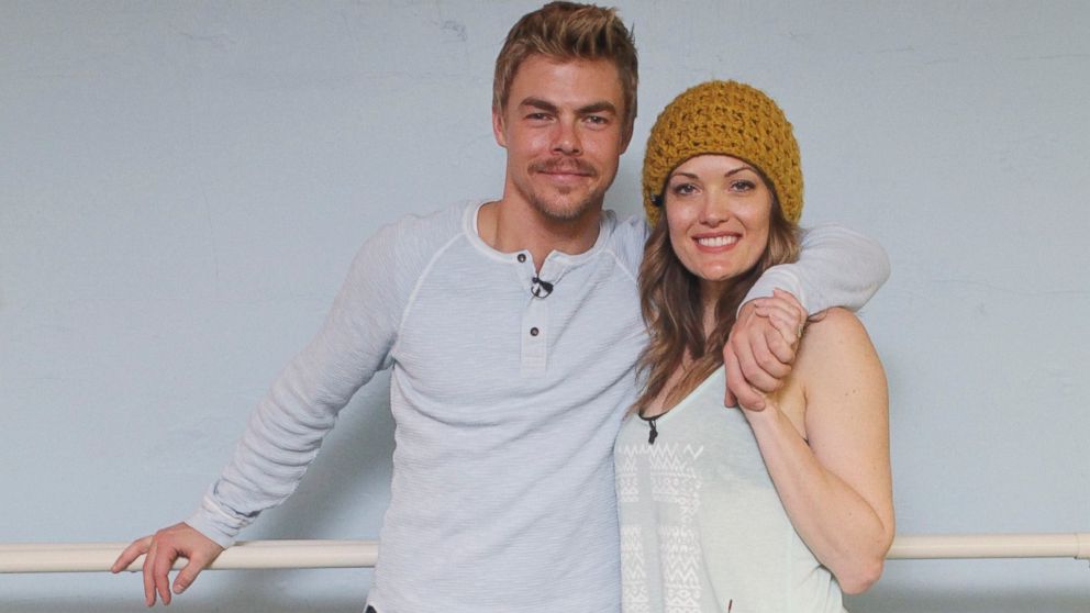 PHOTO: Derek Hough, left, and Amy Purdy, right, are pictured during the "Dancing with the Stars" rehearsals.