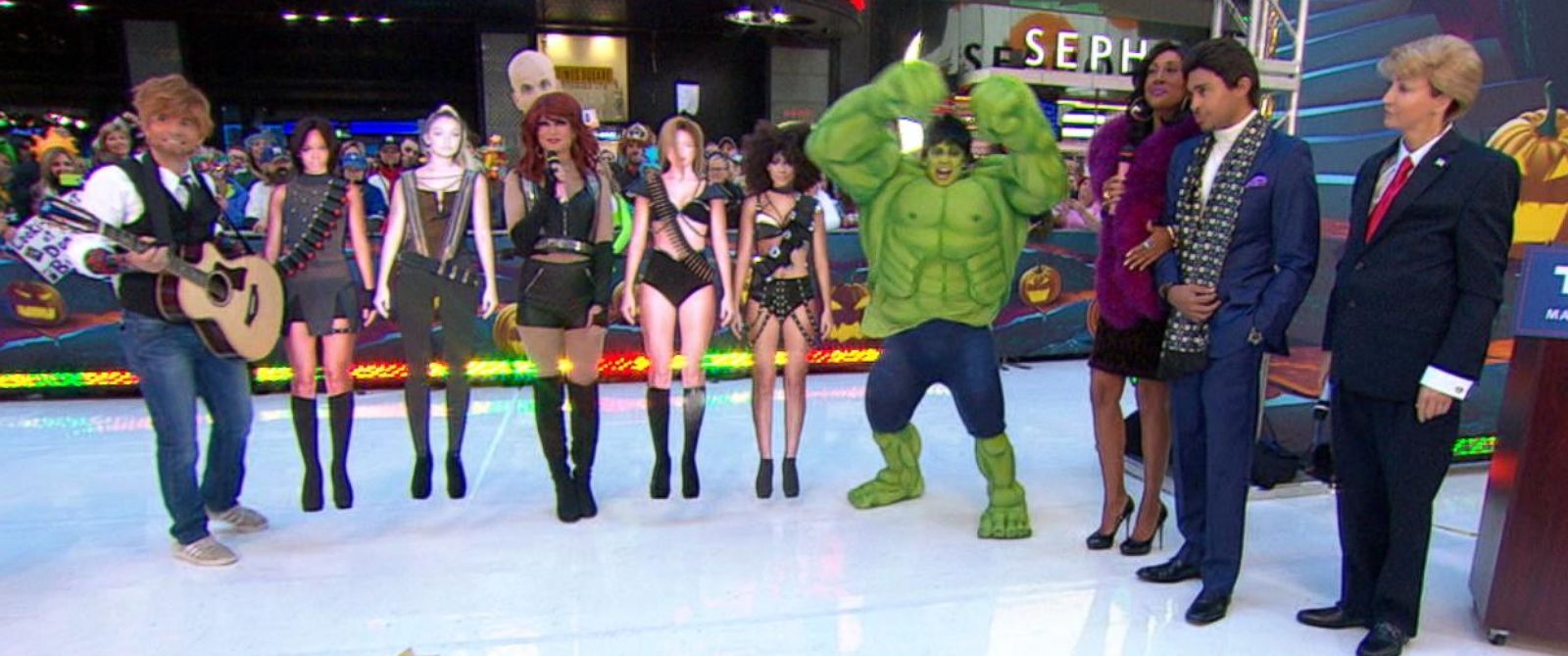 'GMA’ Team Competes in Halloween Monster Mash Dubsmash in Times Square