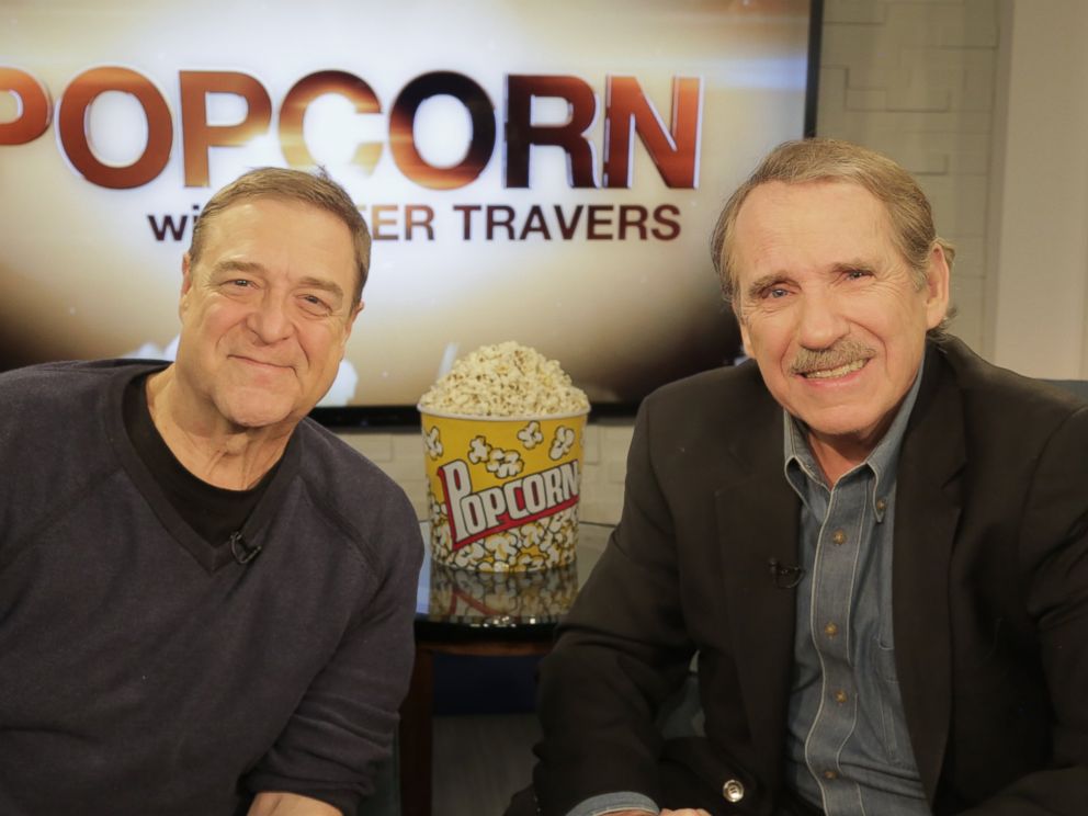 PHOTO: John Goodman speaks with Peter Travers at the ABC News Headquarters in New York, March 7, 2016.