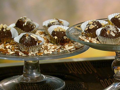 Carla Hall's peanut butter pretzel bon bons are shown here.