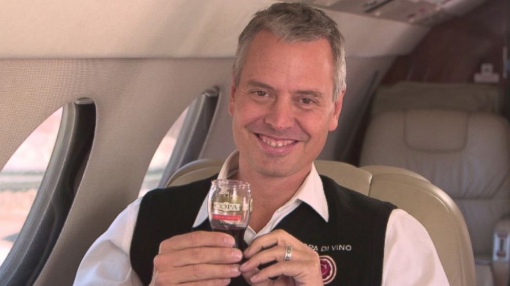 PHOTO: James Martin, shown here, and his family created Copa Di Vino, a portfolio of seven different types of wine that come in a pint-style glass with a pull-off and resealable lid.