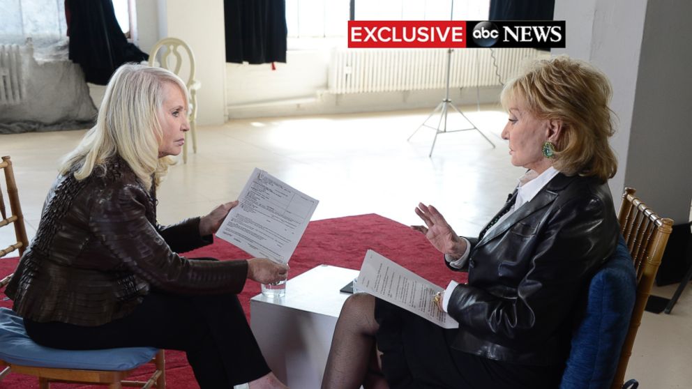PHOTO: Barbara Walters sat down with Shelley Sterling in an ABC News exclusive interview, Sunday, May 11, 2014.
