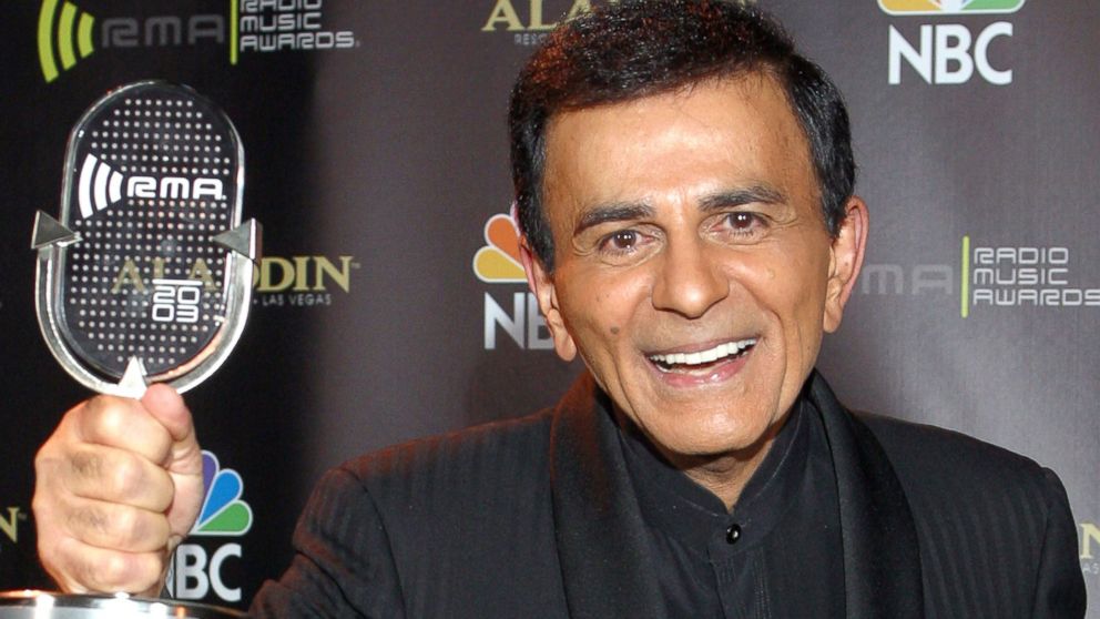 PHOTO: Casey Kasem poses for photographers after receiving the Radio Icon award during The 2003 Radio Music Awards in Las Vegas in this Oct. 27, 2003 file photo.