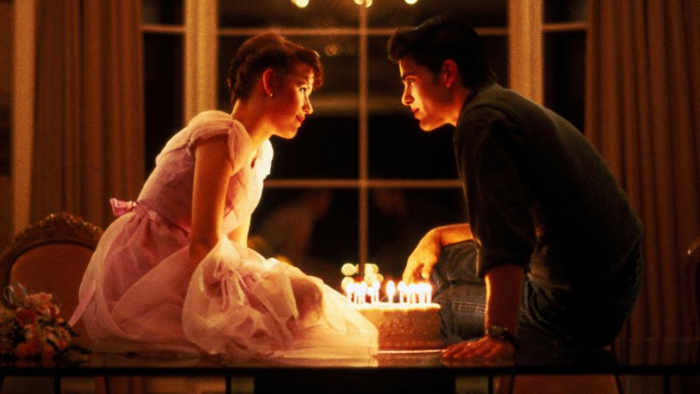 PHOTO: Molly Ringwald, left, and Michael Schoeffling are shown in a scene from "Sixteen Cancles" in this 1984 film publicity image released by Universal Pictures.