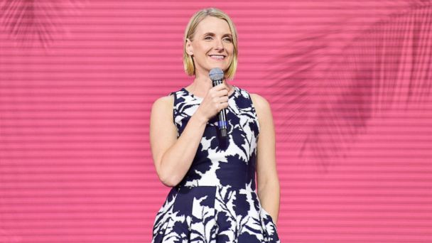 PHOTO: Author Elizabeth Gilbert speaks onstage during Creative Living Beyond Fear: Traveling with Curiosity at The Orpheum Theatre during Airbnb Open LA - Day 2, on Nov. 18, 2016, in Los Angeles.