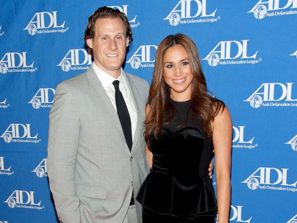 PHOTO:Actress Meghan Markle (R) and her husband Trevor Engelson arrive at the Anti-Defamation League Entertainment Industry Awards Dinner at the Beverly Hilton, on Oct. 11, 2011, in Beverly Hills, Calif.