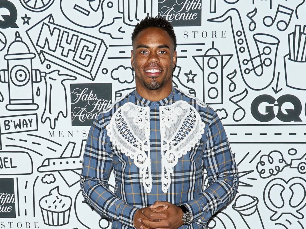 PHOTO: Football running back Rashad Jennings attends the Saks Downtown Mens opening at Saks Downtown Mens, Feb. 22, 2017, in New York.