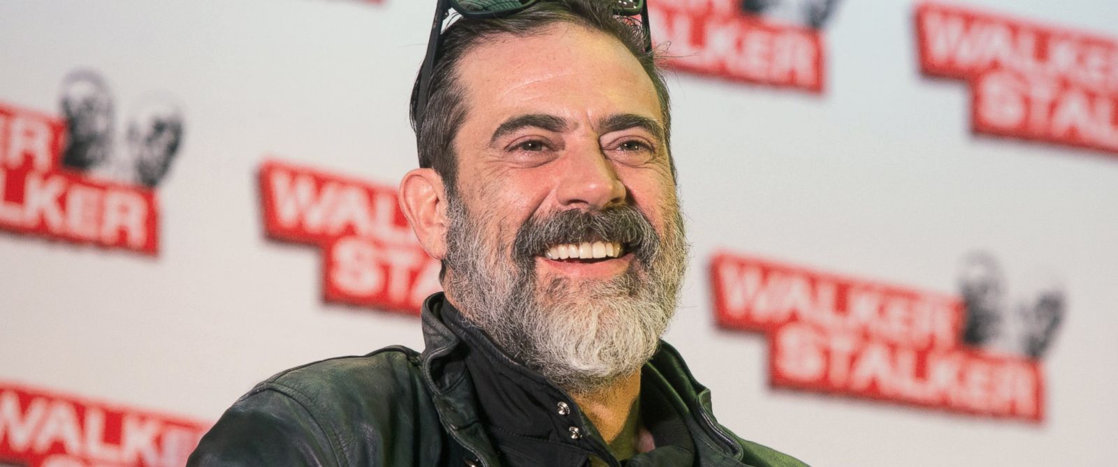 PHOTO: Jeffrey Dean Morgan takes part in a panel on day two of the Walker Stalker convention at London Olympia, March 5, 2017 in London. 