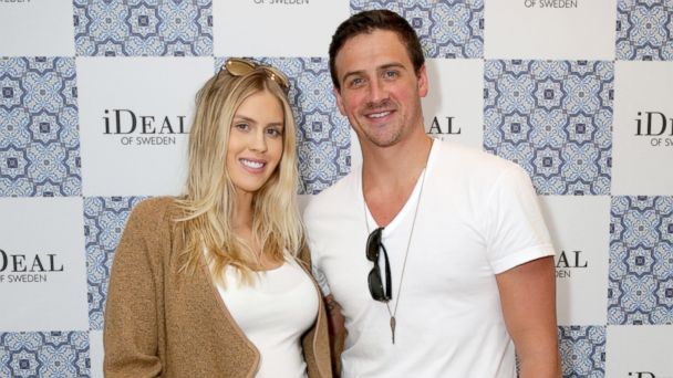 PHOTO: Olympic athlete Ryan Lochte (R) and Kayla Rae Reid attend Kari Feinstein's Pre-Oscar Style Lounge at the Andaz Hotel, Feb. 23, 2017 in Los Angeles. 