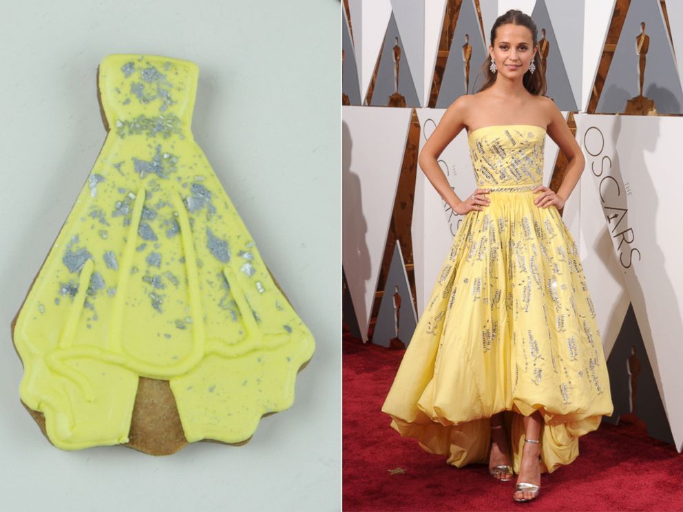 PHOTO: YouTuber turns celebs Oscar dresses into cookies.